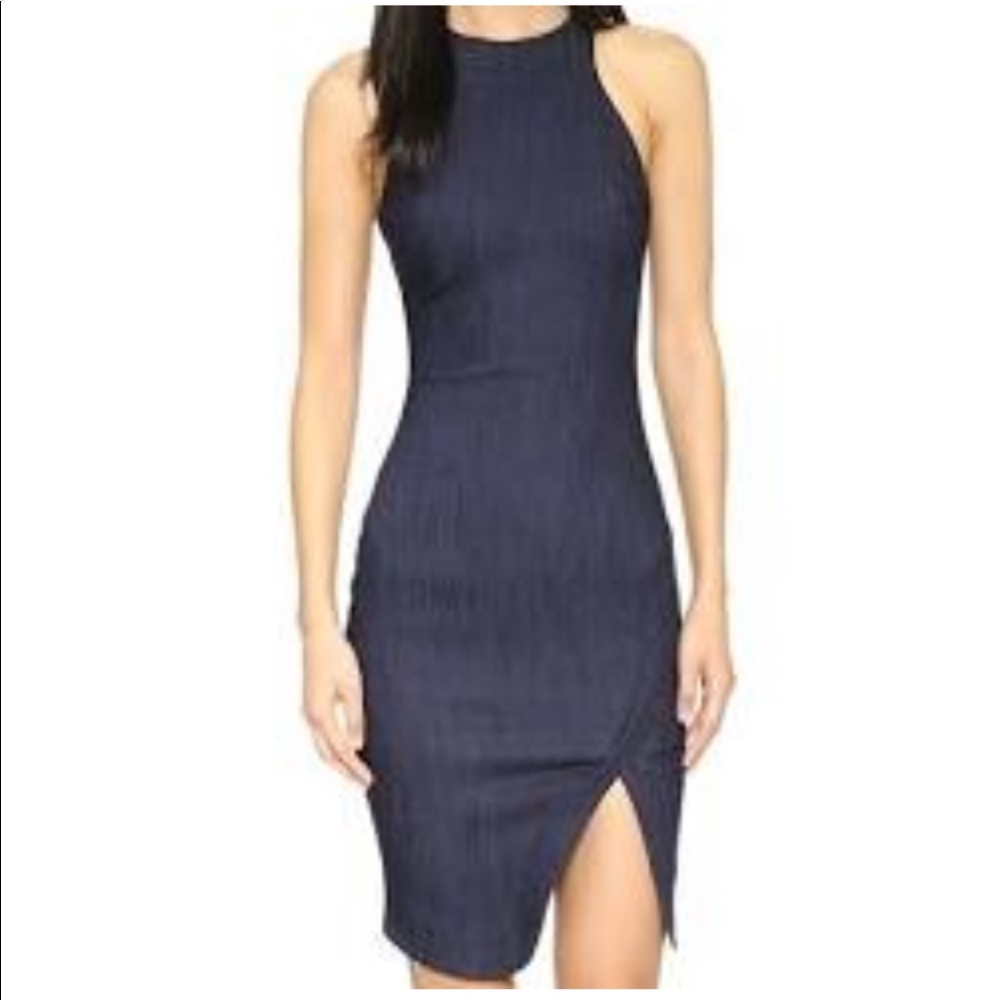 Elizabeth and James dark stretch denim dress